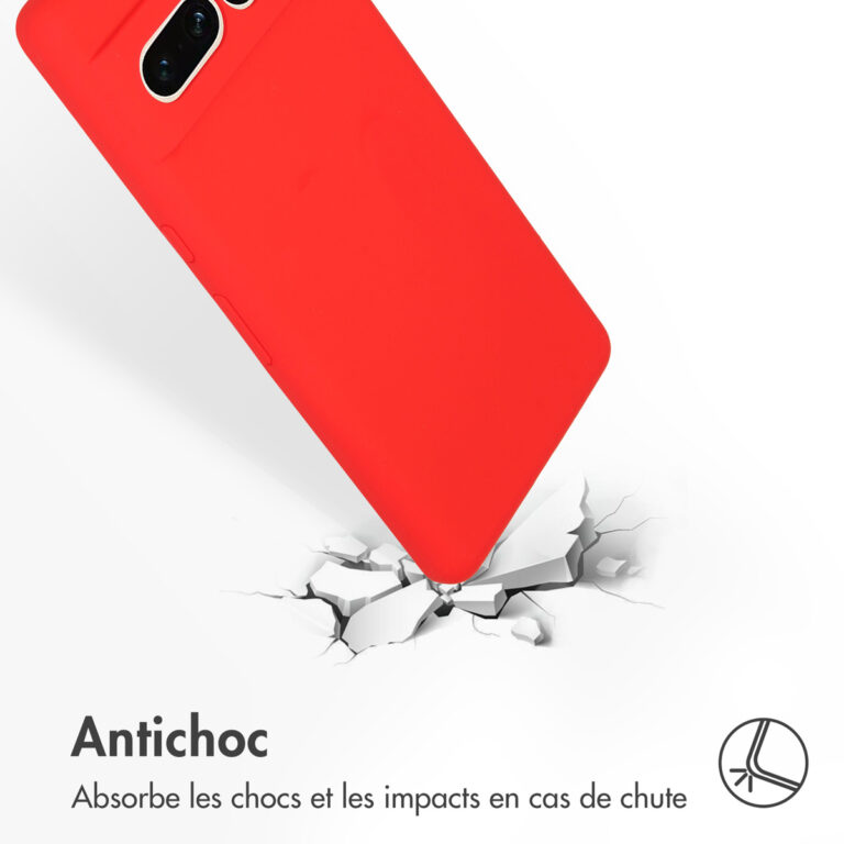 Accezz Liquid Silicone Backcover Google Pixel 7 Pro - Rood - Afbeelding 6