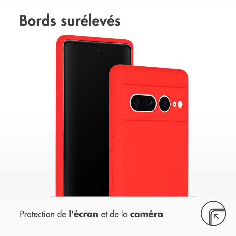 Accezz Liquid Silicone Backcover Google Pixel 7 Pro - Rood - Afbeelding 5