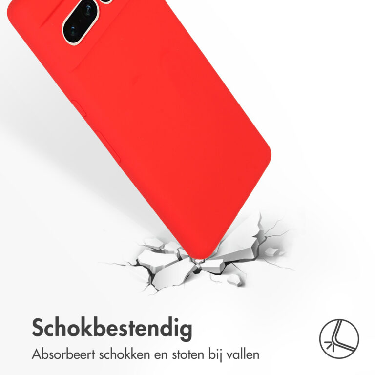 Accezz Liquid Silicone Backcover Google Pixel 7 Pro - Rood - Afbeelding 3