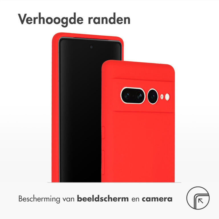 Accezz Liquid Silicone Backcover Google Pixel 7 Pro - Rood - Afbeelding 2