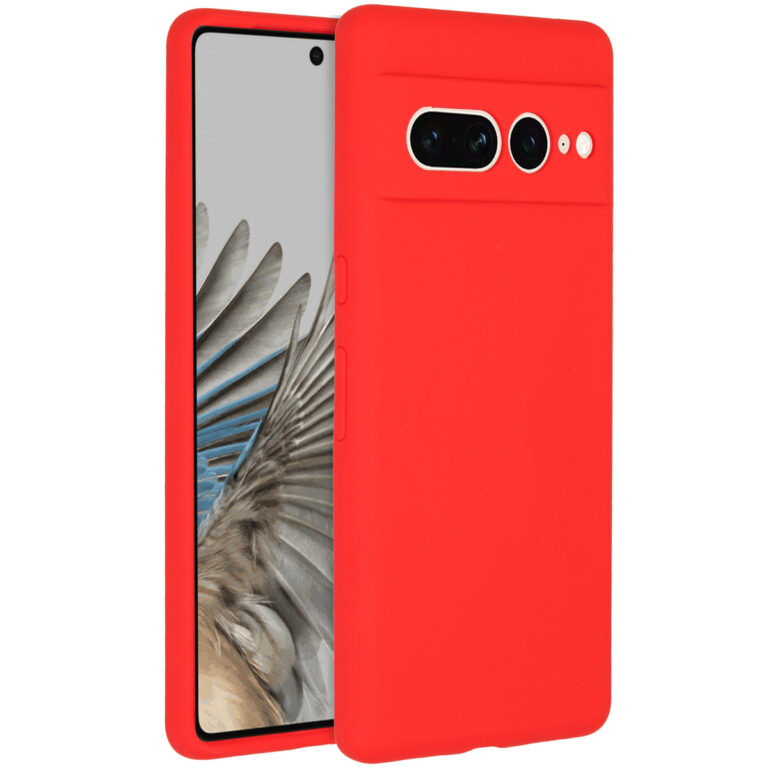 Accezz Liquid Silicone Backcover Google Pixel 7 Pro - Rood - Afbeelding 4