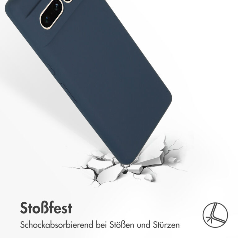 Accezz Liquid Silicone Backcover Google Pixel 7 Pro - Donkerblauw - Afbeelding 9