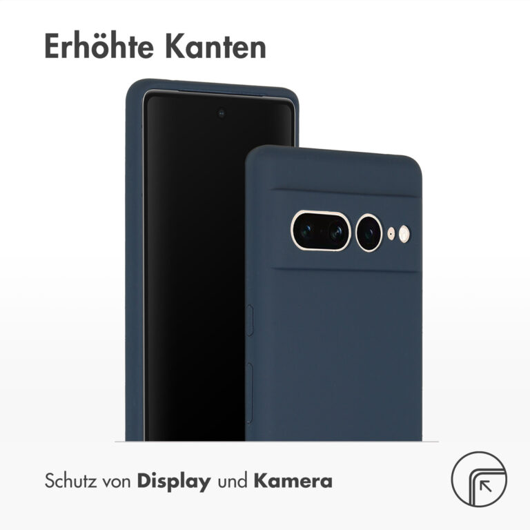 Accezz Liquid Silicone Backcover Google Pixel 7 Pro - Donkerblauw - Afbeelding 8