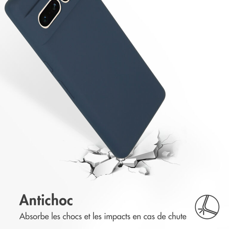 Accezz Liquid Silicone Backcover Google Pixel 7 Pro - Donkerblauw - Afbeelding 5