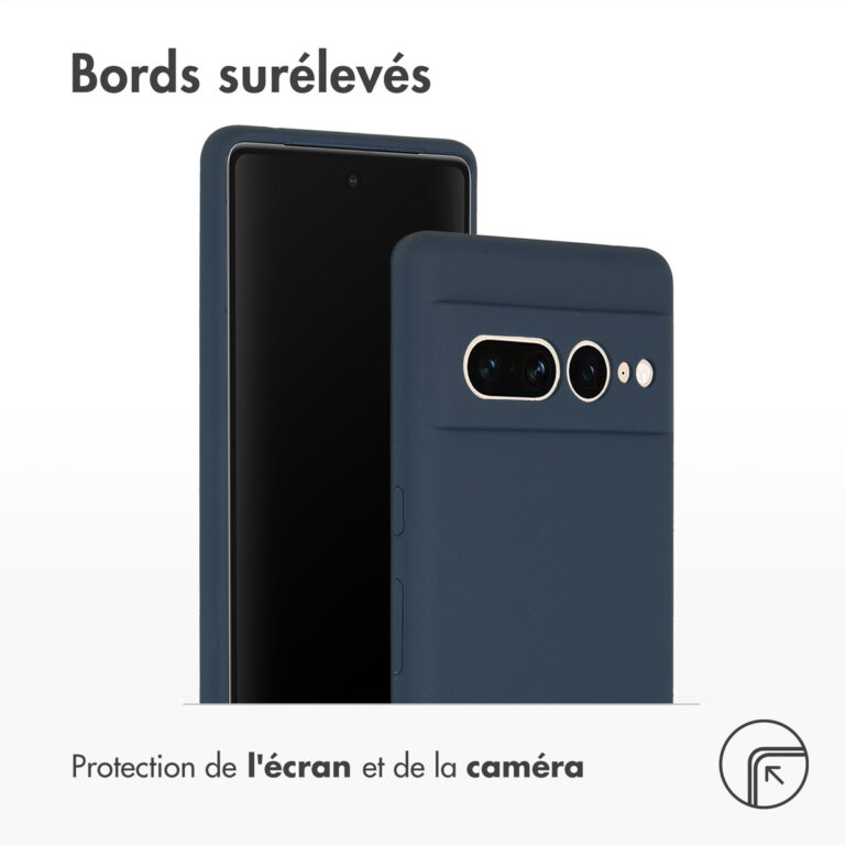 Accezz Liquid Silicone Backcover Google Pixel 7 Pro - Donkerblauw - Afbeelding 6