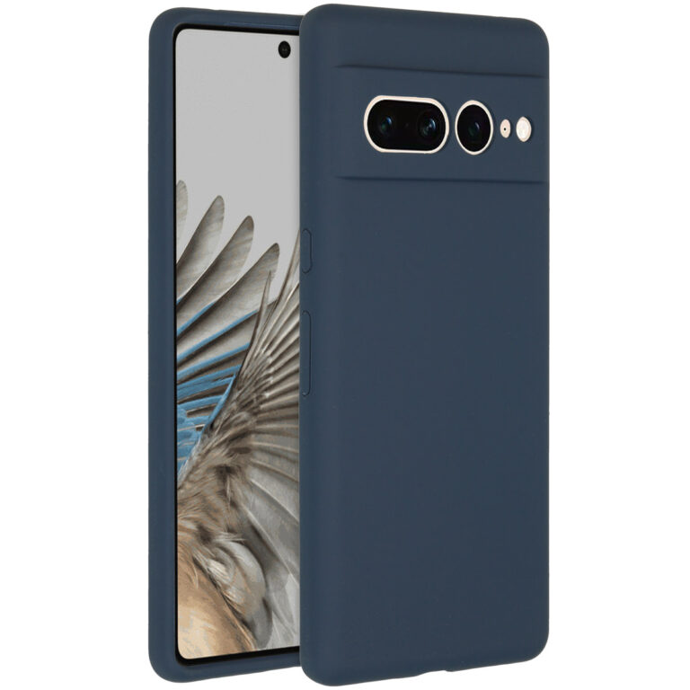 Accezz Liquid Silicone Backcover Google Pixel 7 Pro - Donkerblauw - Afbeelding 4