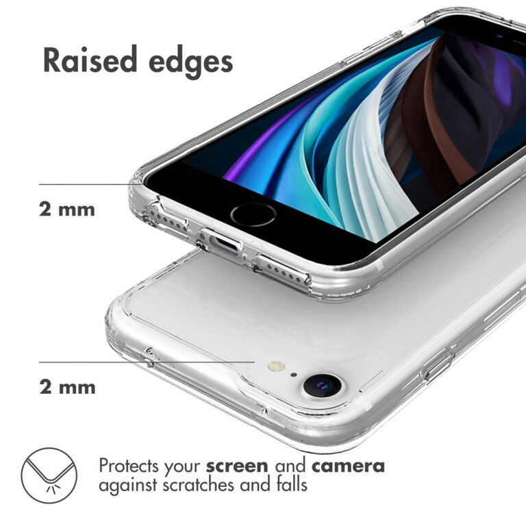 Accezz Xtreme Impact Backcover Apple iPhone SE (2022 / 2020) / 8 / 7 / 6(s) - Transparant - Afbeelding 5