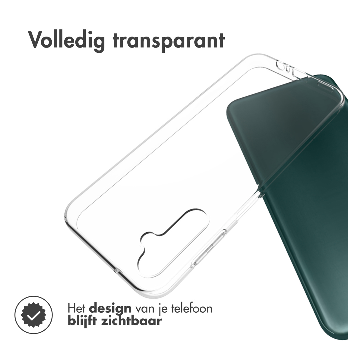 Accezz Clear Backcover Samsung Galaxy A14 (5G/4G) - Transparant - Afbeelding 4