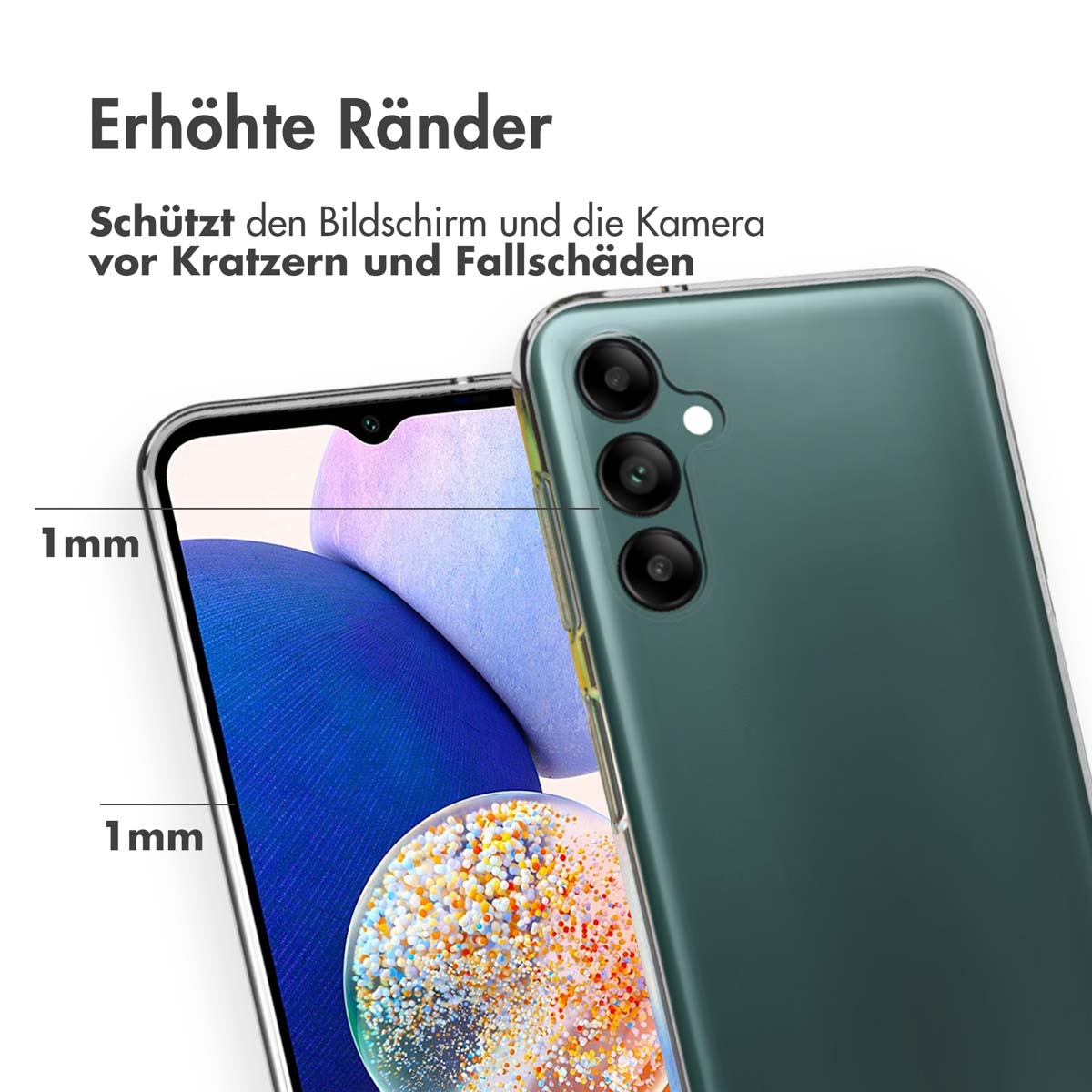 Accezz Clear Backcover Samsung Galaxy A14 (5G/4G) - Transparant - Afbeelding 7