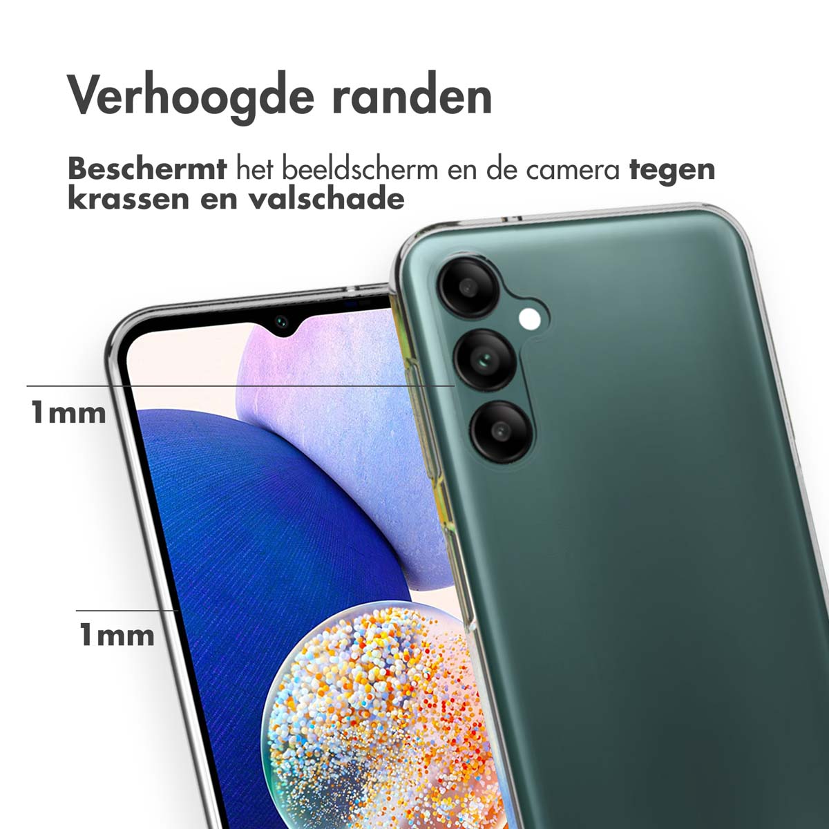 Accezz Clear Backcover Samsung Galaxy A14 (5G/4G) - Transparant - Afbeelding 3