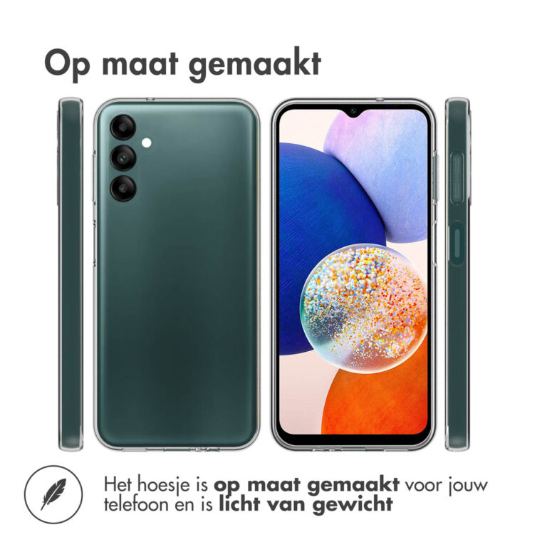 Accezz Clear Backcover Samsung Galaxy A14 (5G/4G) - Transparant - Afbeelding 2