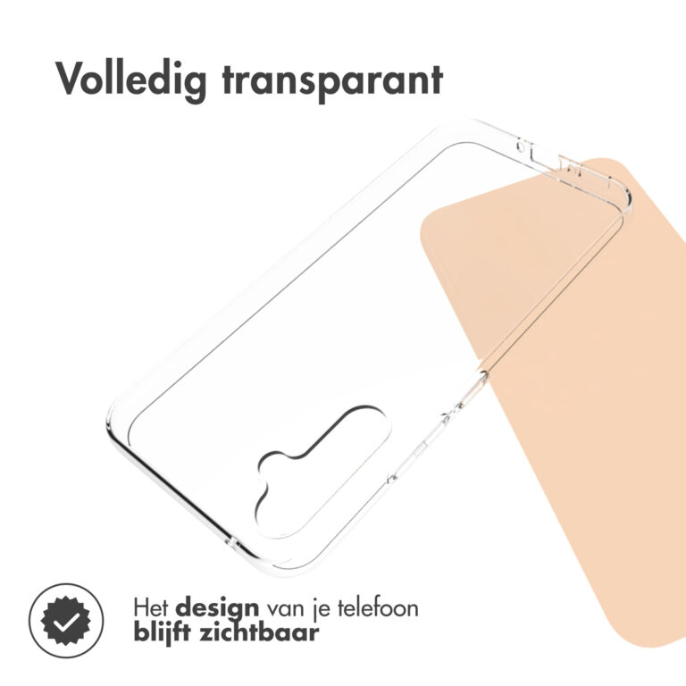 Accezz Clear Backcover Samsung Galaxy A34 (5G) - Transparant - Afbeelding 4