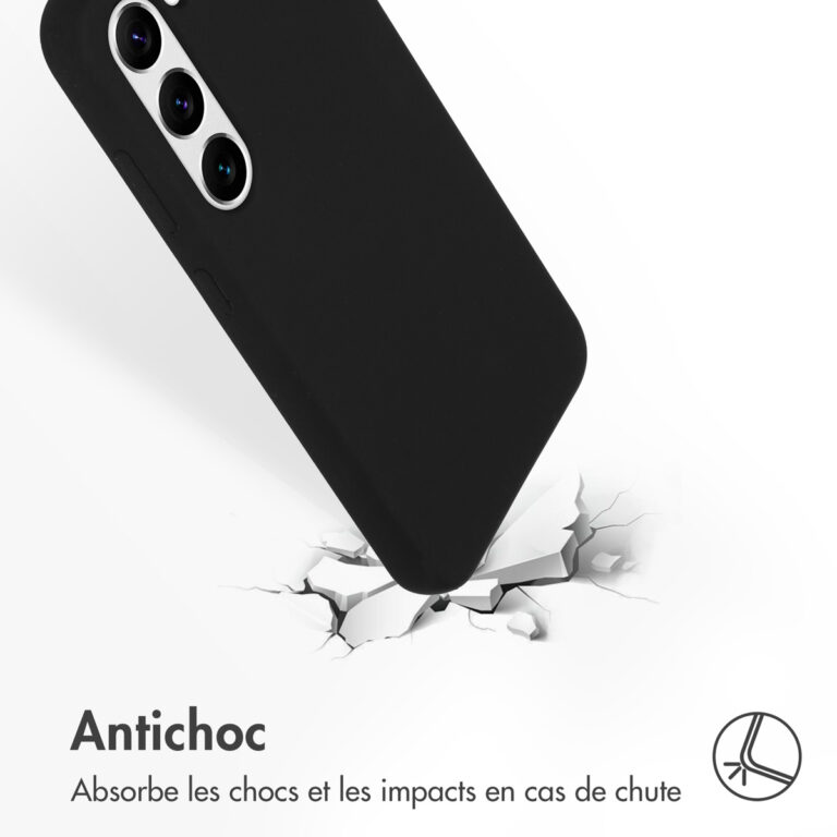 Accezz Liquid Silicone Backcover Samsung Galaxy S23 - Zwart - Afbeelding 6