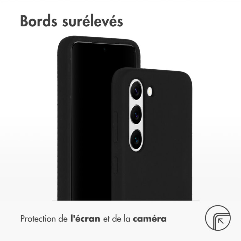 Accezz Liquid Silicone Backcover Samsung Galaxy S23 - Zwart - Afbeelding 5