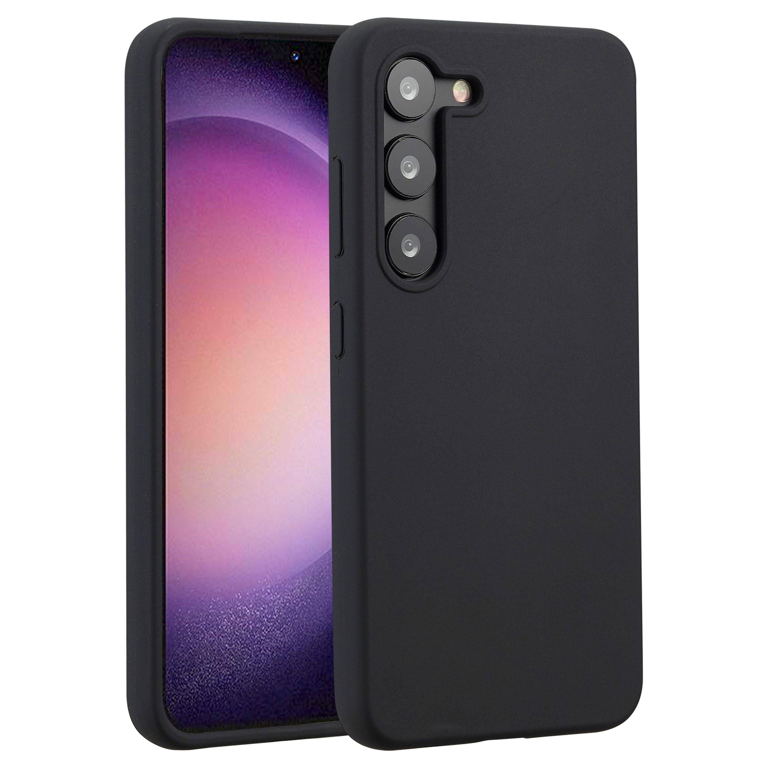 Accezz Liquid Silicone Backcover Samsung Galaxy S23 – Zwart