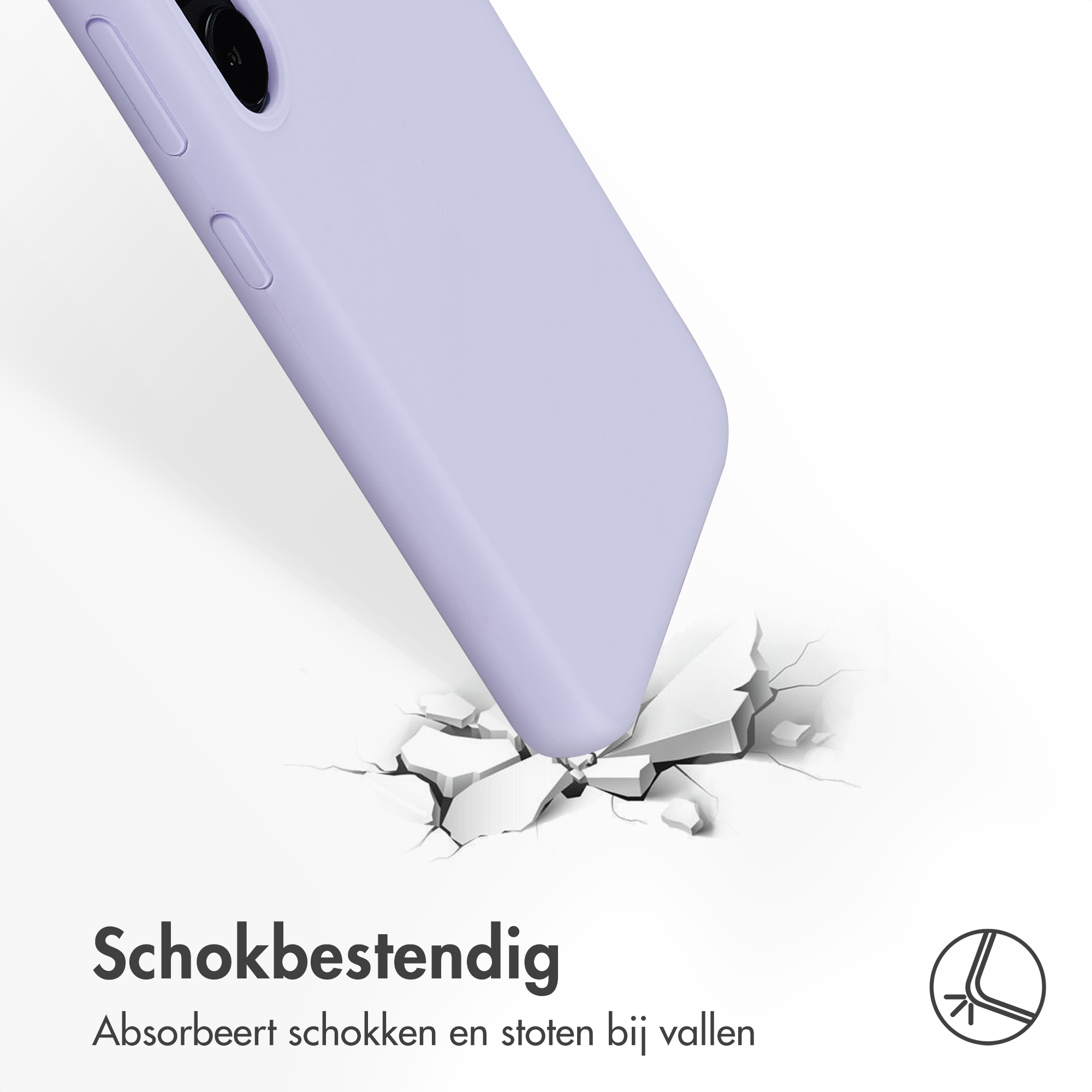 Accezz Liquid Silicone Backcover Samsung Galaxy S23 - Paars - Afbeelding 8