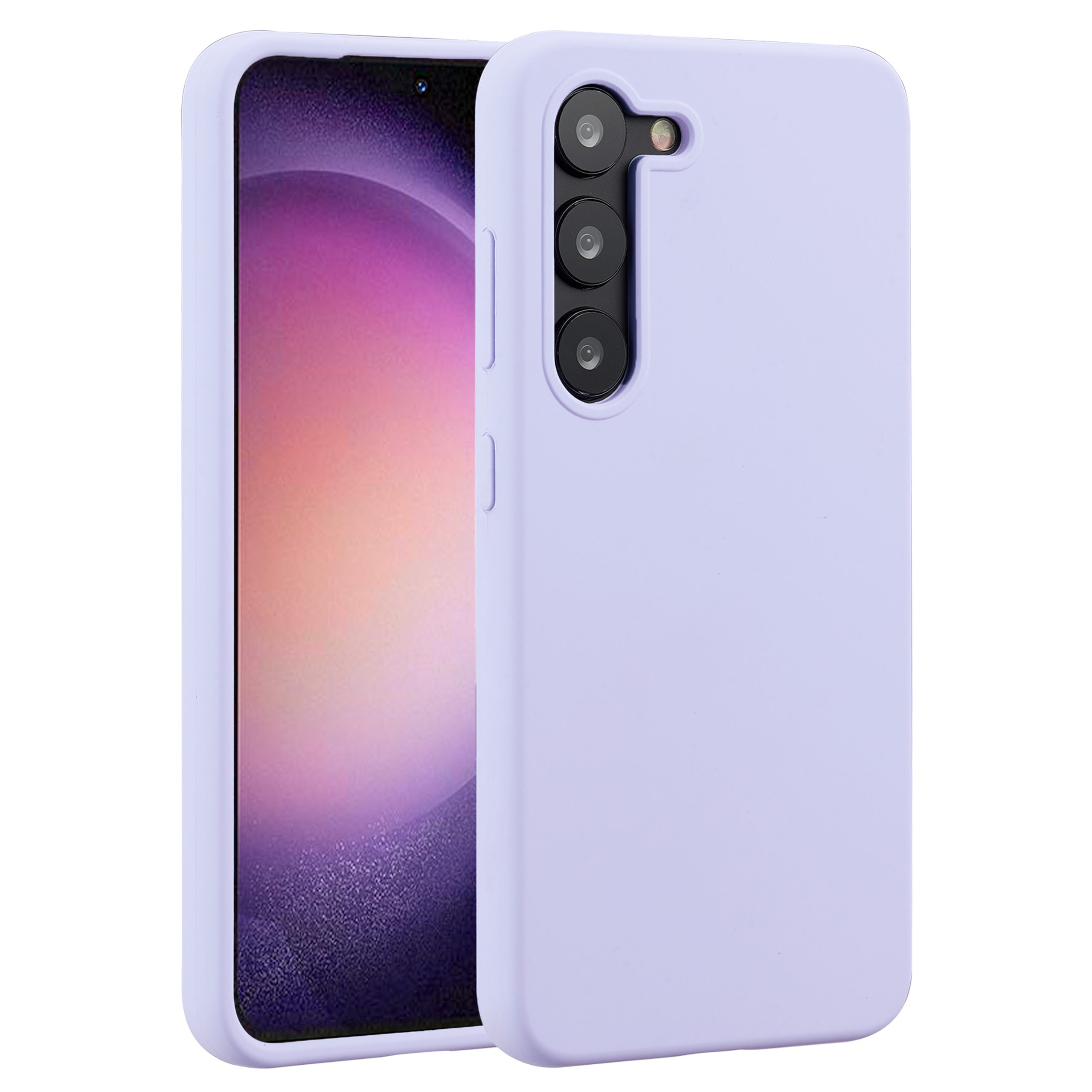 Accezz Liquid Silicone Backcover Samsung Galaxy S23 - Paars - Afbeelding 3