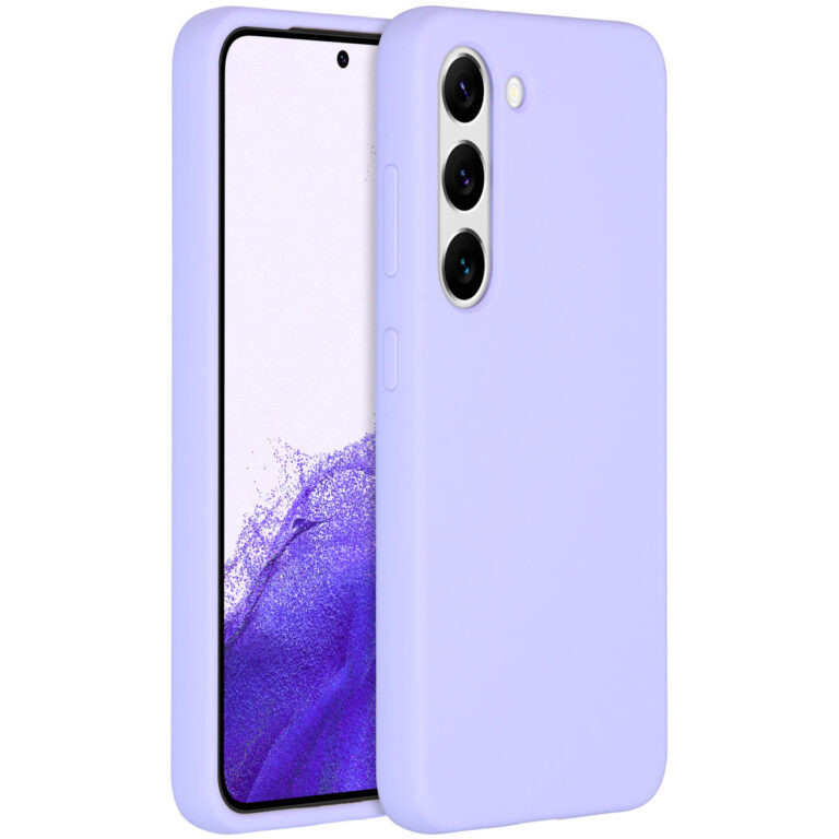 Accezz Liquid Silicone Backcover Samsung Galaxy S23 - Paars - Afbeelding 10
