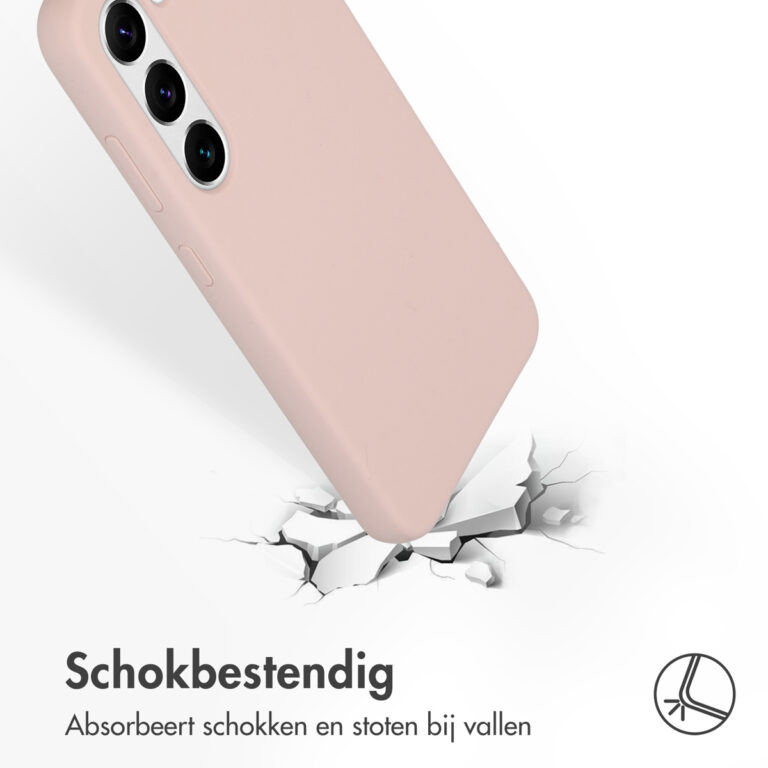 Accezz Liquid Silicone Backcover Samsung Galaxy S23 - Roze - Afbeelding 3