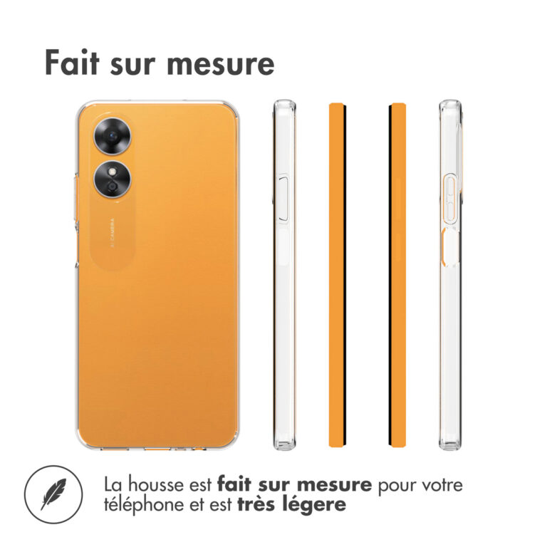 Accezz Clear Backcover Oppo A17 - Transparant - Afbeelding 7