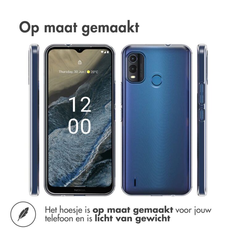 Accezz Clear Backcover Nokia G11 Plus - Transparant - Afbeelding 2