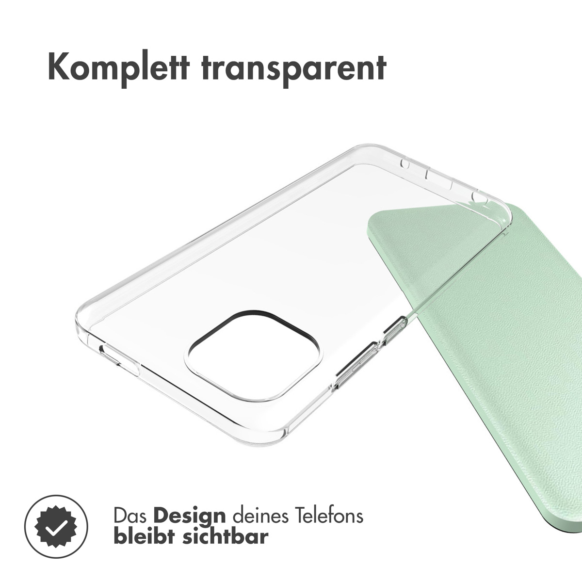 Accezz Clear Backcover Xiaomi Redmi A1 / A2 - Transparant - Afbeelding 4