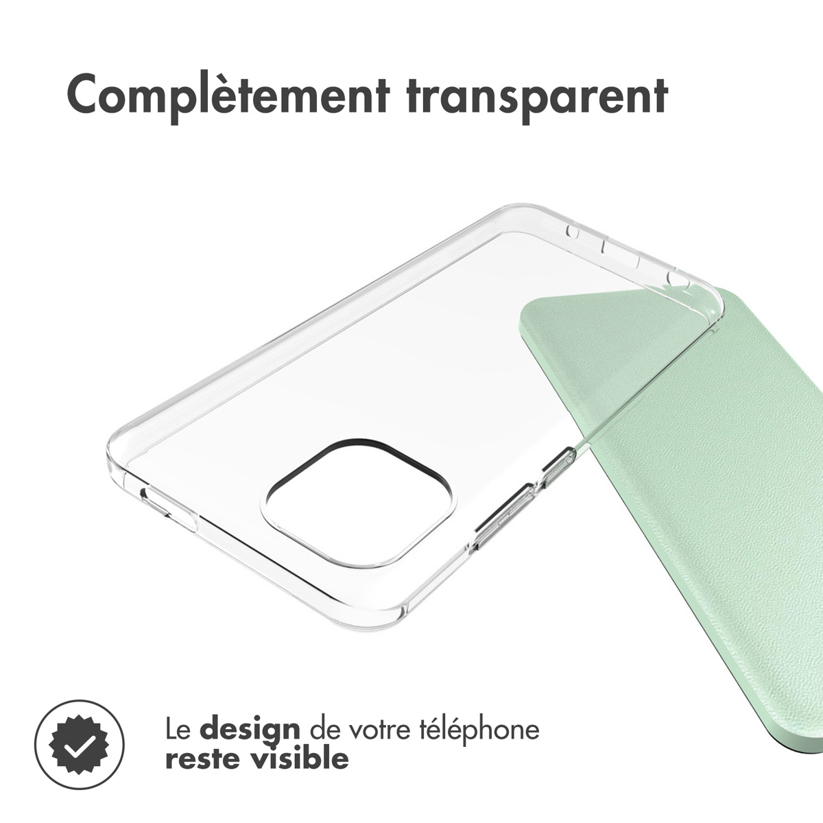 Accezz Clear Backcover Xiaomi Redmi A1 / A2 - Transparant - Afbeelding 5