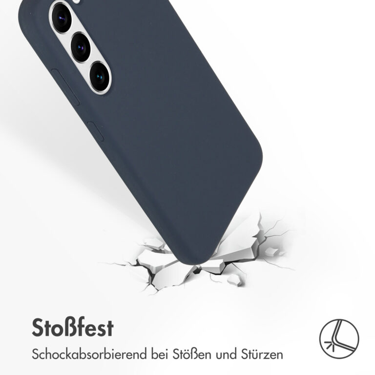 Accezz Liquid Silicone Backcover Samsung Galaxy S23 - Donkerblauw - Afbeelding 9