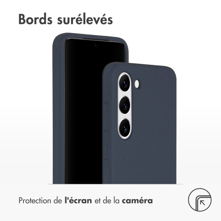 Accezz Liquid Silicone Backcover Samsung Galaxy S23 - Donkerblauw - Afbeelding 5