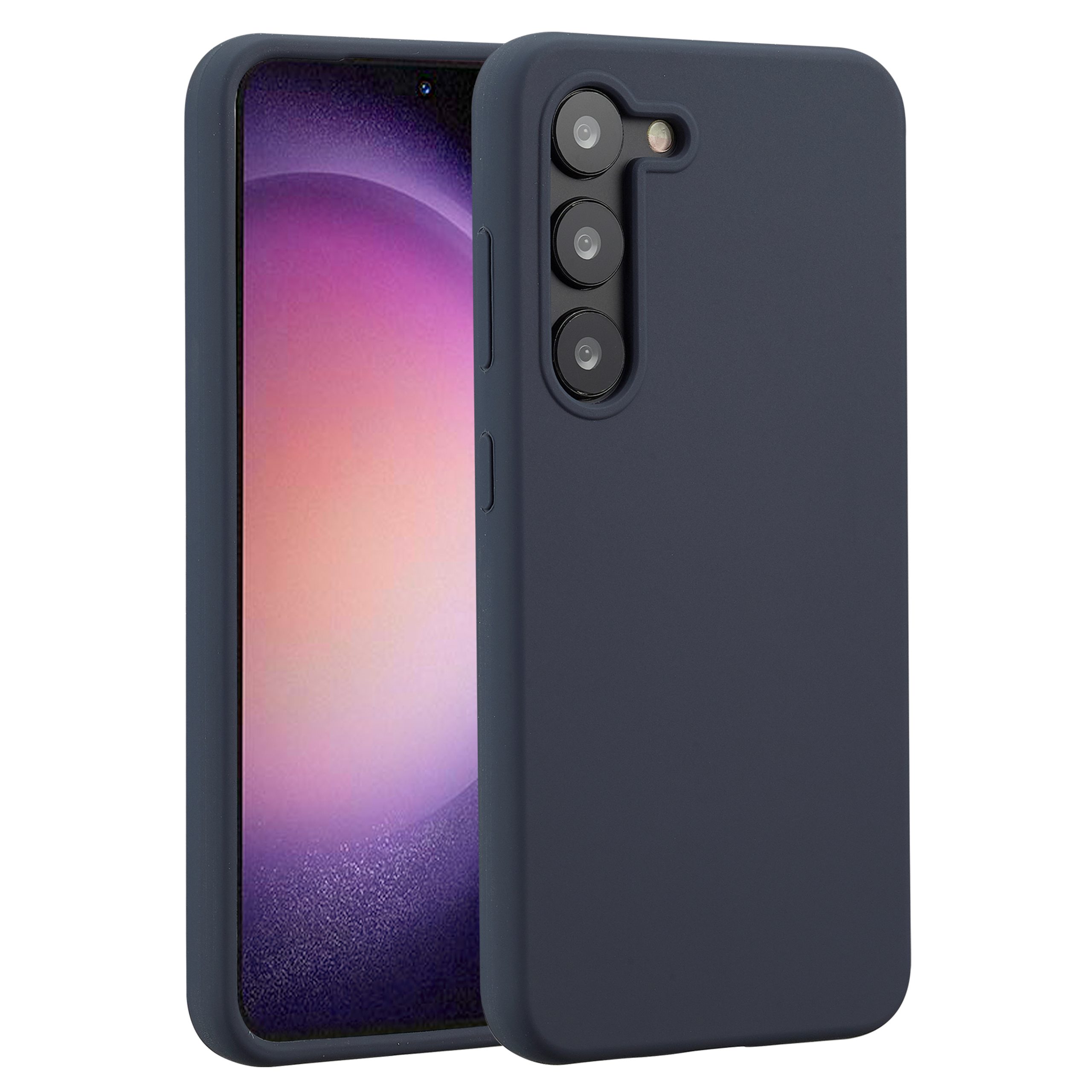 Accezz Liquid Silicone Backcover Samsung Galaxy S23 – Donkerblauw