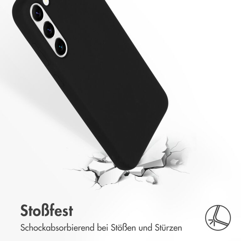 Accezz Liquid Silicone Backcover Samsung Galaxy S23 Plus - Zwart - Afbeelding 9
