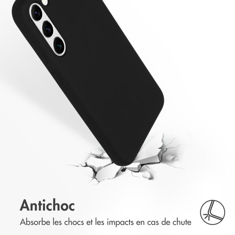 Accezz Liquid Silicone Backcover Samsung Galaxy S23 Plus - Zwart - Afbeelding 6