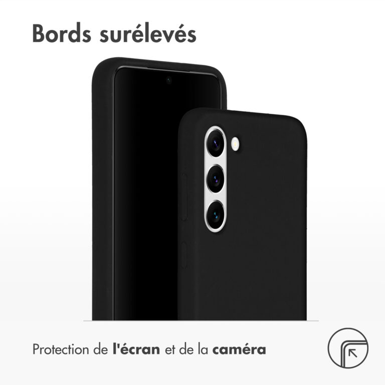 Accezz Liquid Silicone Backcover Samsung Galaxy S23 Plus - Zwart - Afbeelding 5