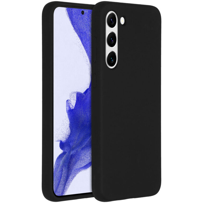 Accezz Liquid Silicone Backcover Samsung Galaxy S23 Plus - Zwart - Afbeelding 4
