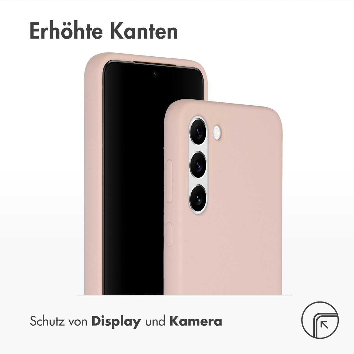 Accezz Liquid Silicone Backcover Samsung Galaxy S23 Plus - Roze - Afbeelding 8