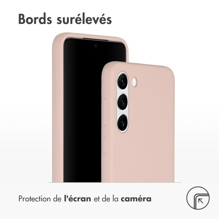 Accezz Liquid Silicone Backcover Samsung Galaxy S23 Plus - Roze - Afbeelding 5