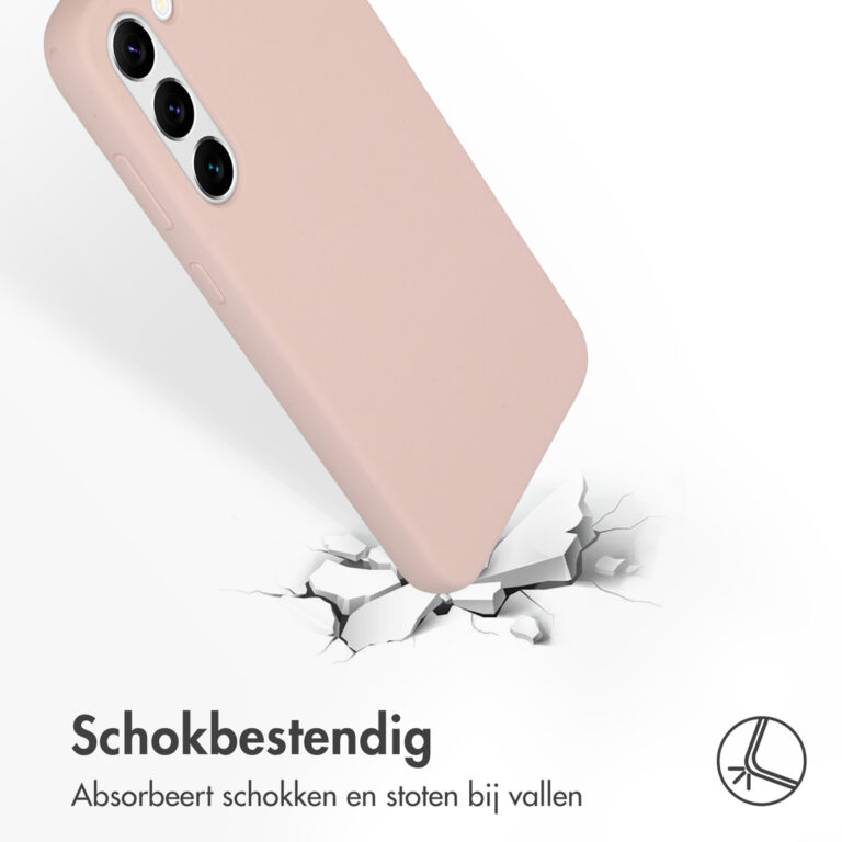 Accezz Liquid Silicone Backcover Samsung Galaxy S23 Plus - Roze - Afbeelding 3