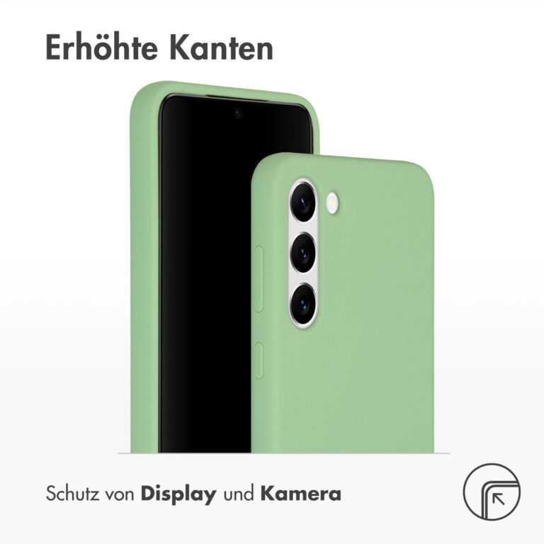 Accezz Liquid Silicone Backcover Samsung Galaxy S23 Plus - Groen - Afbeelding 8