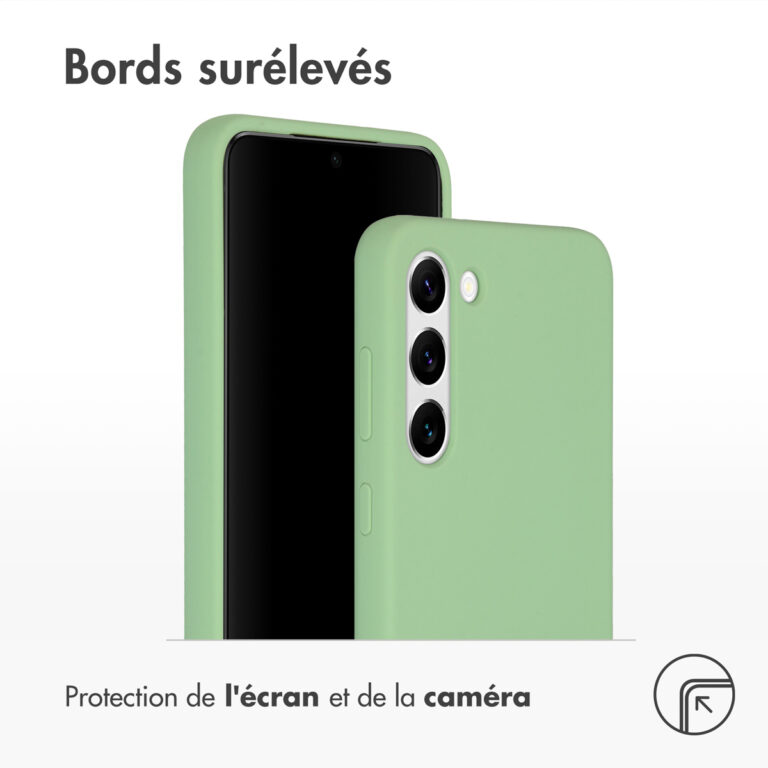 Accezz Liquid Silicone Backcover Samsung Galaxy S23 Plus - Groen - Afbeelding 5