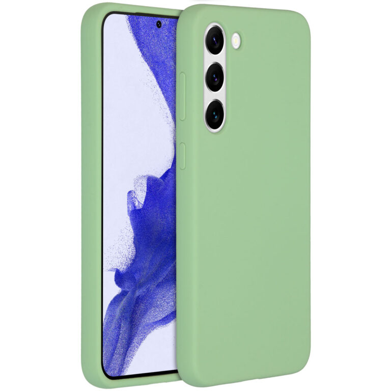 Accezz Liquid Silicone Backcover Samsung Galaxy S23 Plus - Groen - Afbeelding 4