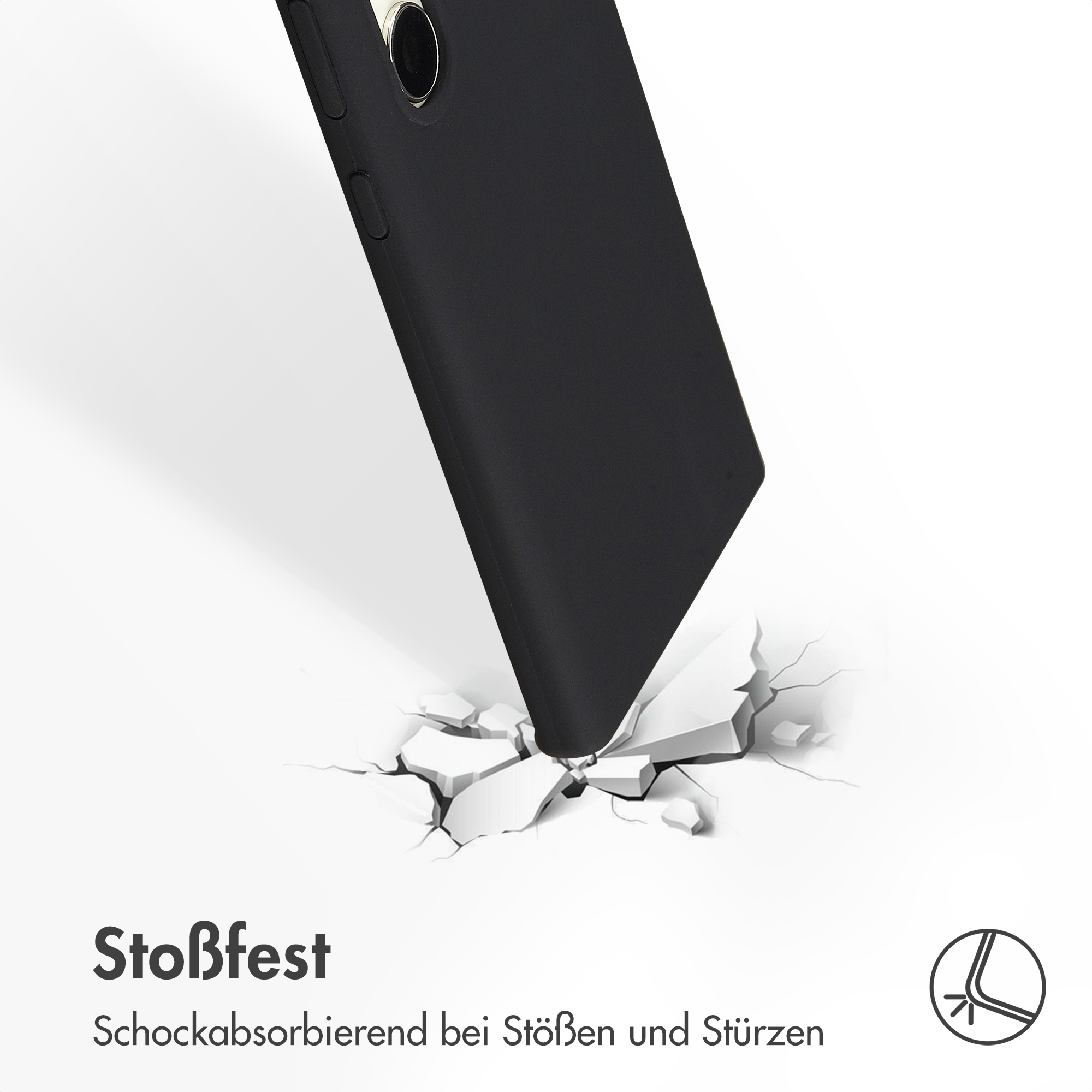 Accezz Liquid Silicone Backcover Samsung Galaxy S23 Ultra - Zwart - Afbeelding 8