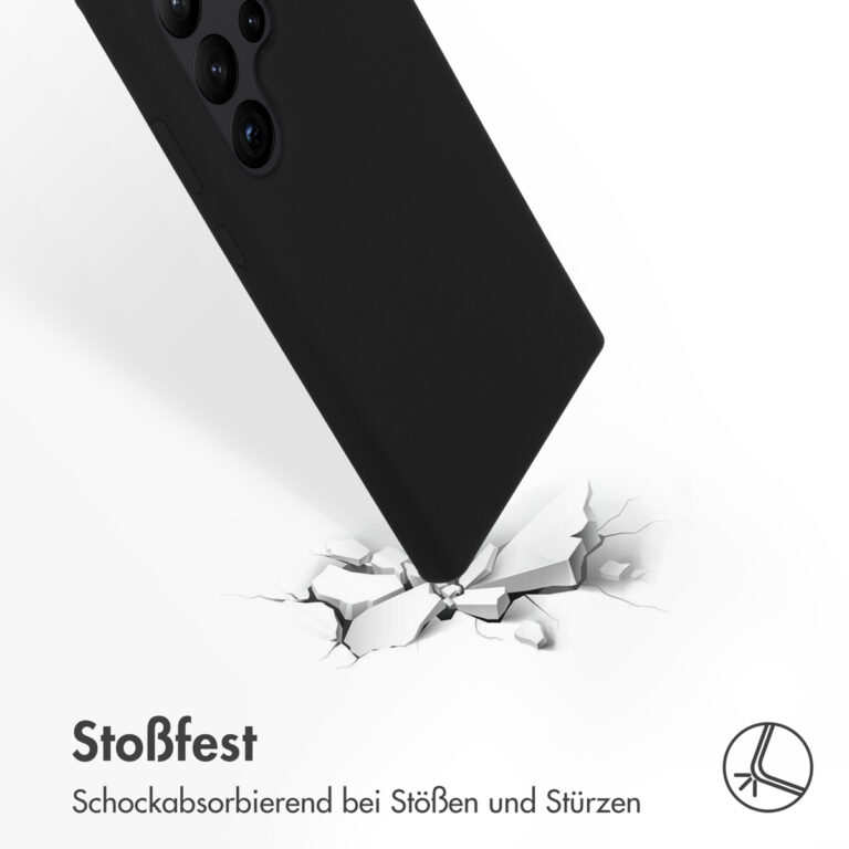 Accezz Liquid Silicone Backcover Samsung Galaxy S23 Ultra - Zwart - Afbeelding 9