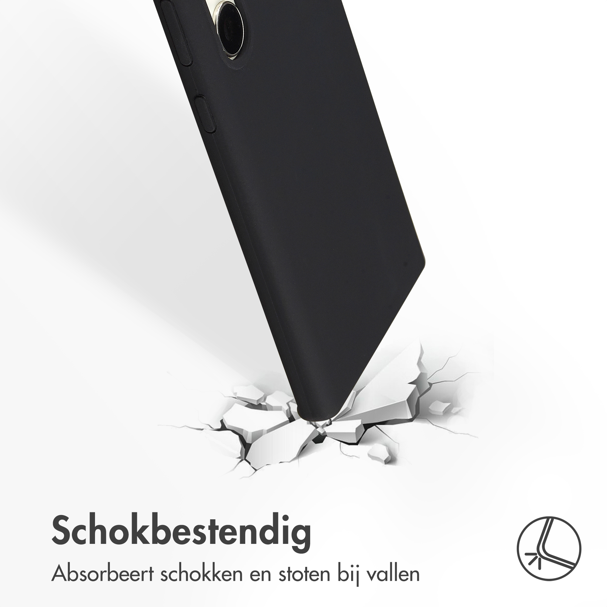 Accezz Liquid Silicone Backcover Samsung Galaxy S23 Ultra - Zwart - Afbeelding 10