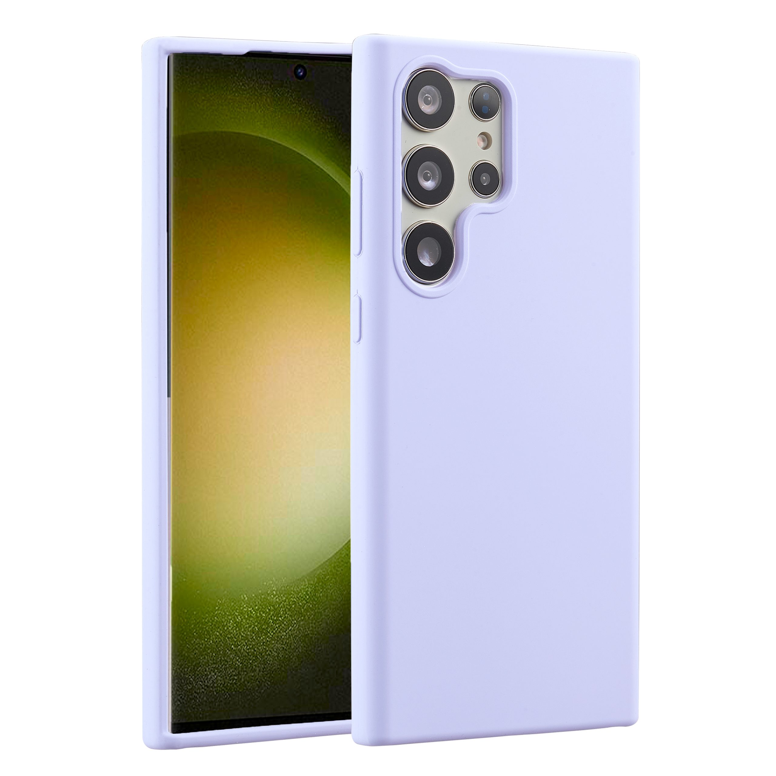 Accezz Liquid Silicone Backcover Samsung Galaxy S23 Ultra – Paars