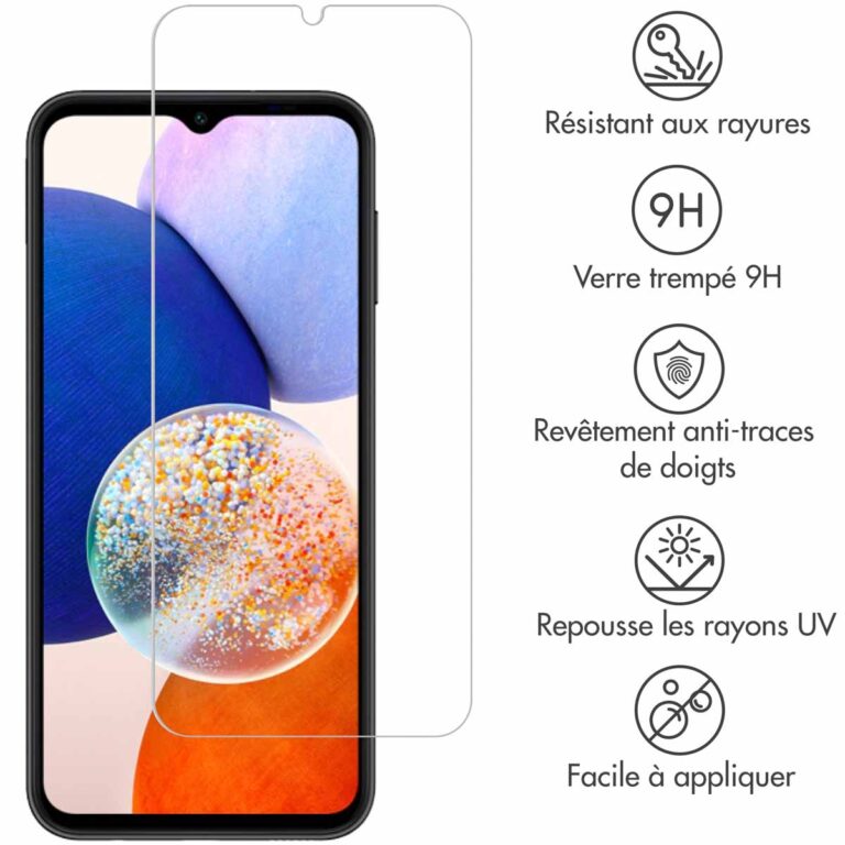 Selencia Gehard Glas Screenprotector Samsung Galaxy A14 (5G/4G) - Afbeelding 6