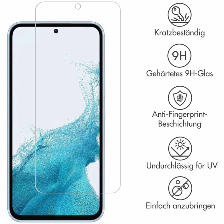 Selencia Gehard Glas Screenprotector Samsung Galaxy A54 (5G) / S23 FE - Afbeelding 9