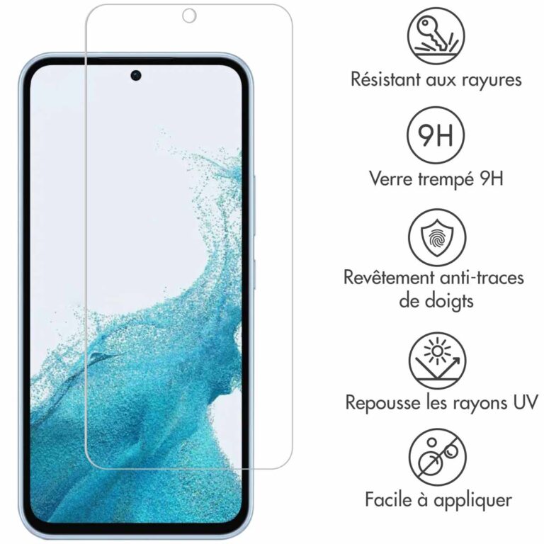 Selencia Gehard Glas Screenprotector Samsung Galaxy A54 (5G) / S23 FE - Afbeelding 6
