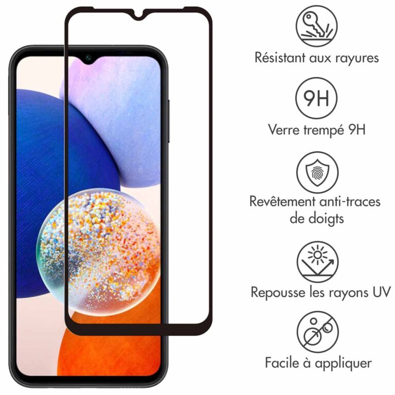 Selencia Gehard Glas Premium Screenprotector Samsung Galaxy A14 (5G/4G) - Afbeelding 4