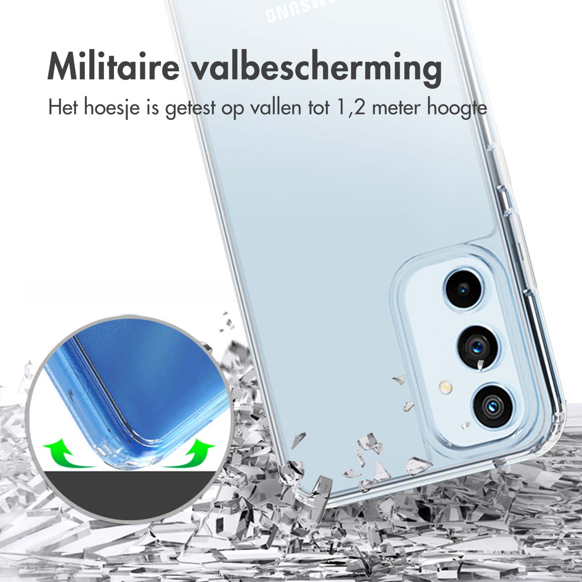 Accezz Xtreme Impact Backcover Samsung Galaxy A54 (5G) - Transparant - Afbeelding 5