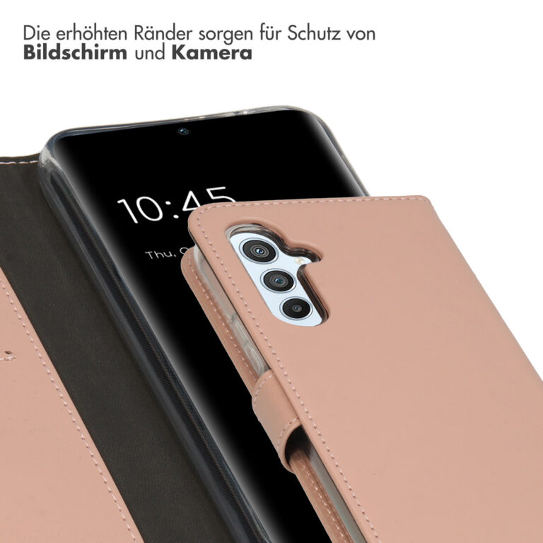 Selencia Echt Lederen Bookcase Samsung Galaxy A54 (5G) - Dusty Pink - Afbeelding 10
